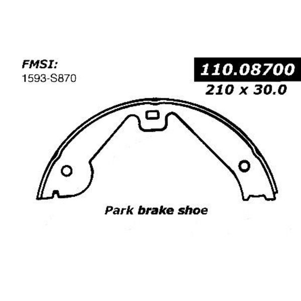 Centric Parts Centric Brake Shoes, 111.08700 111.08700